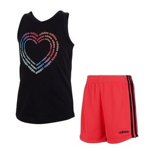 Adidas baby girl cute heart set